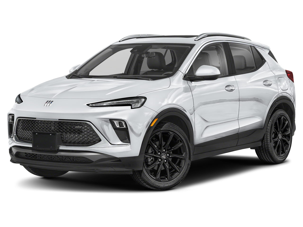2024 Buick Encore GX Sport Touring in Summit White — front three-quarter view