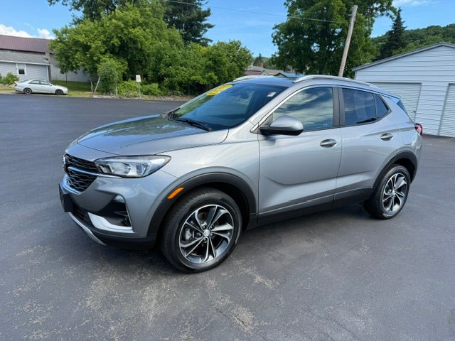 2023 Buick Encore GX Select in Moonstone Gray Metallic — front three-quarter view